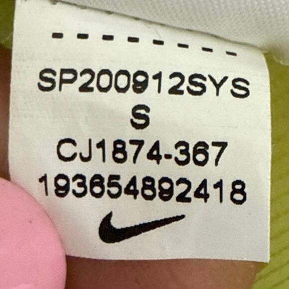 Nike Air Full Zip Running Windbreaker Women's Jacket Neon Size S - Picture 11 of 12